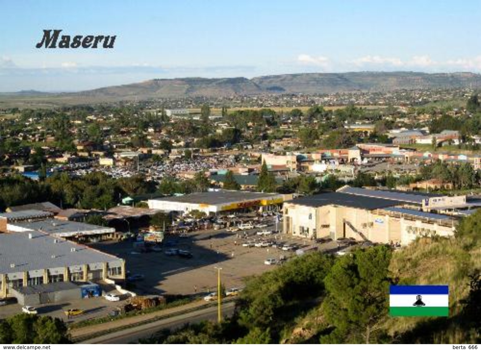 Lesotho Maseru Aerial View New Postcard - Lesotho