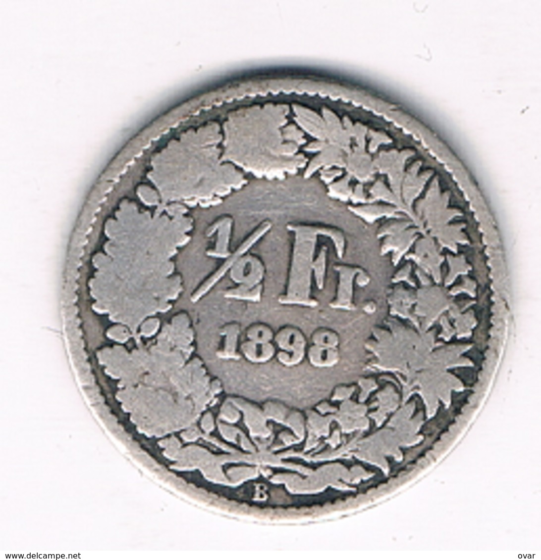 1/2 FRANC 1898 B  ZWITSERLAND/4235/ - Sonstige & Ohne Zuordnung