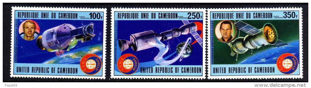 Cameroun  PA N° 269 / 71 XX  Coopération Spatiale U.S.A.  - U.R.S.S. Les 3 Valeurs  Sans Charnière  TB - Cameroun (1960-...)