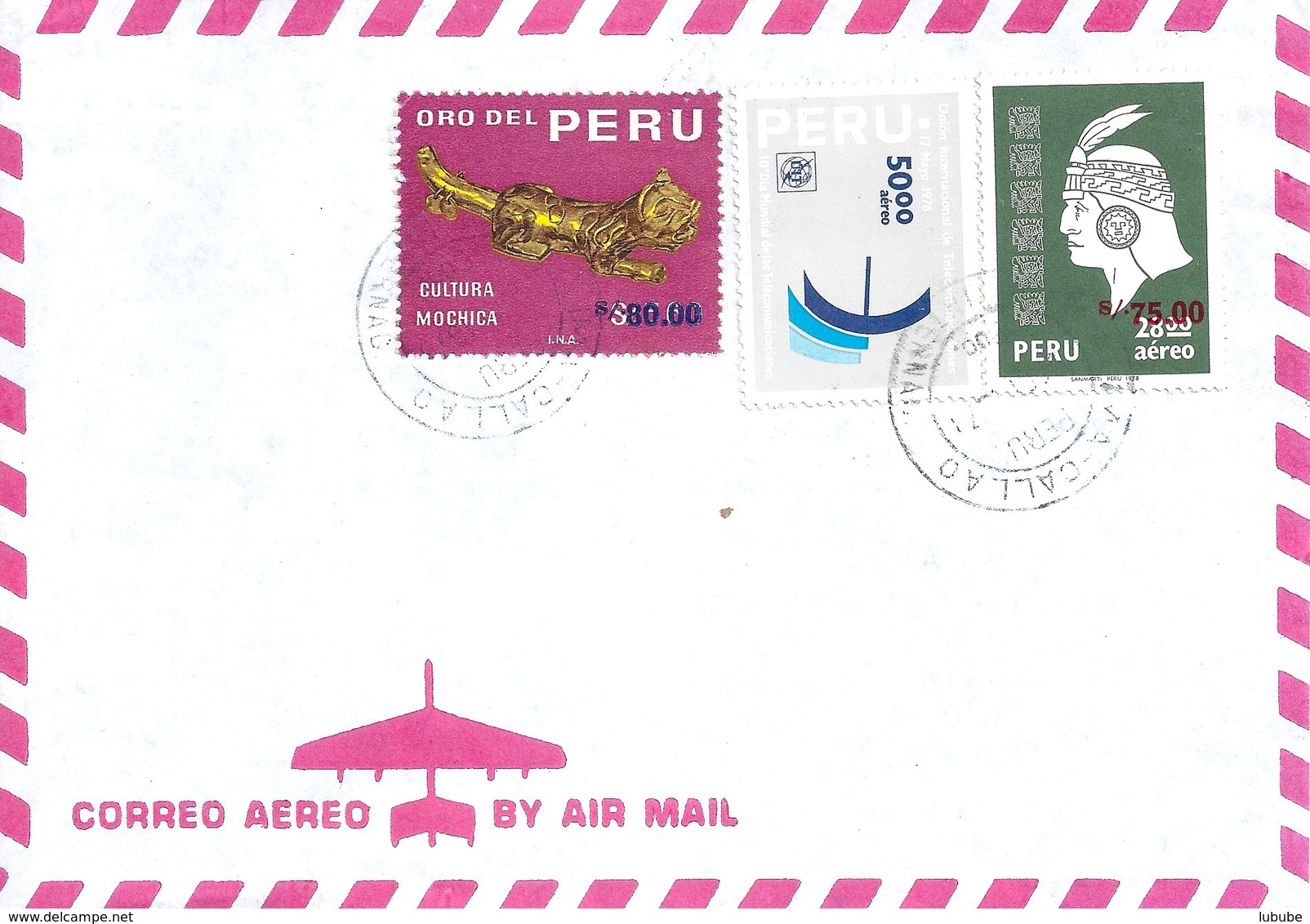 Airmail Brief  Lima Callao            1978 - Peru