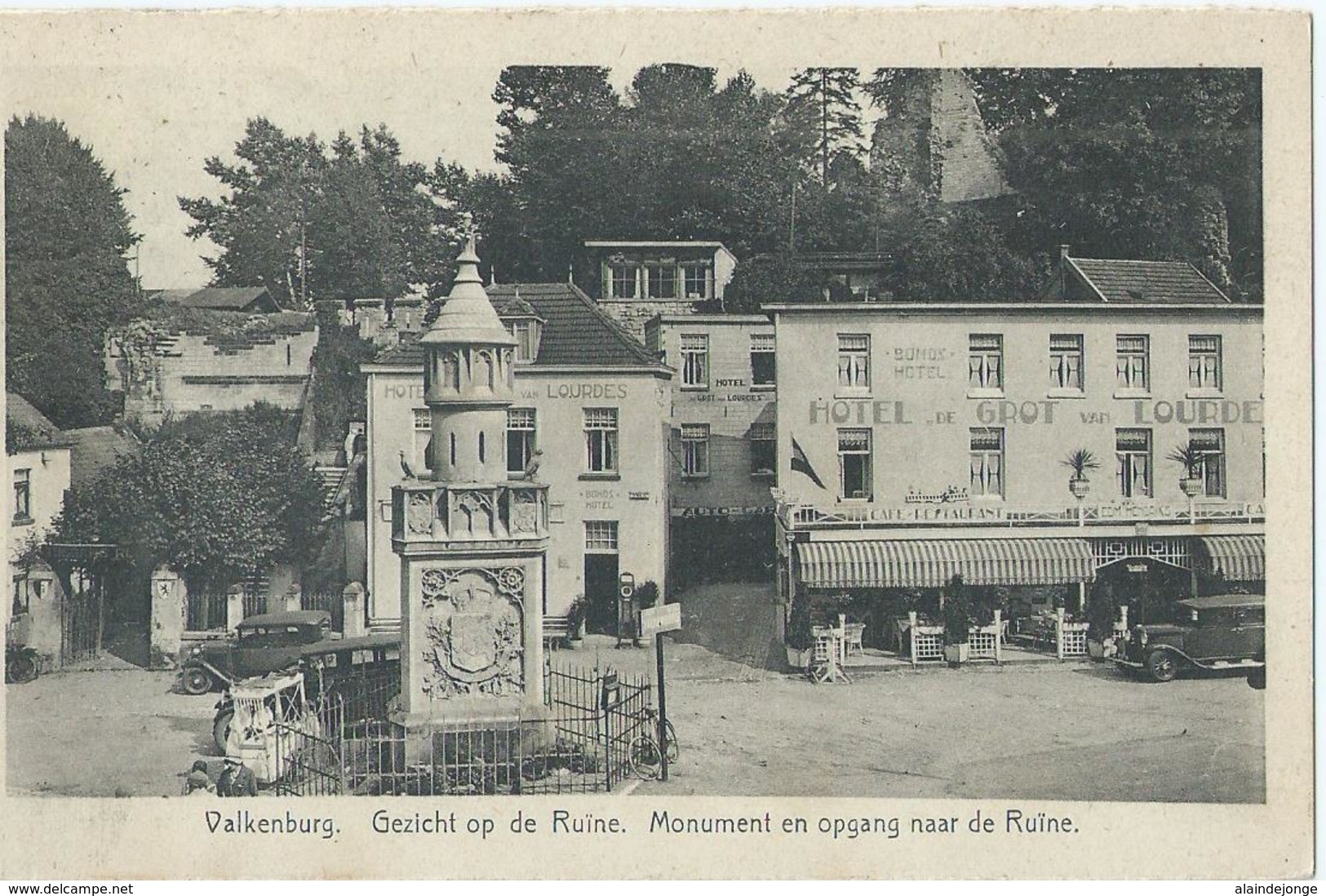 Valkenburg - Gezicht Op De Ruïne - Monument En Opgang Naar De Ruïne - Uitg. G. Bours - 1952 - Valkenburg