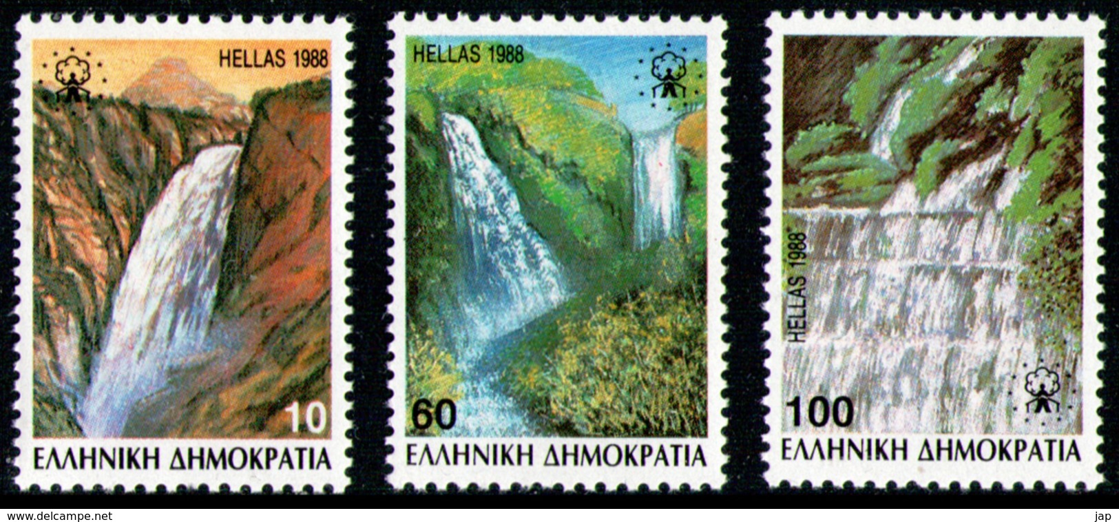 1988: Greece / European Rural Campaig, Waterfalls - Europa Meelopers / European Symphaty Issues _ MNH (**) - Neufs