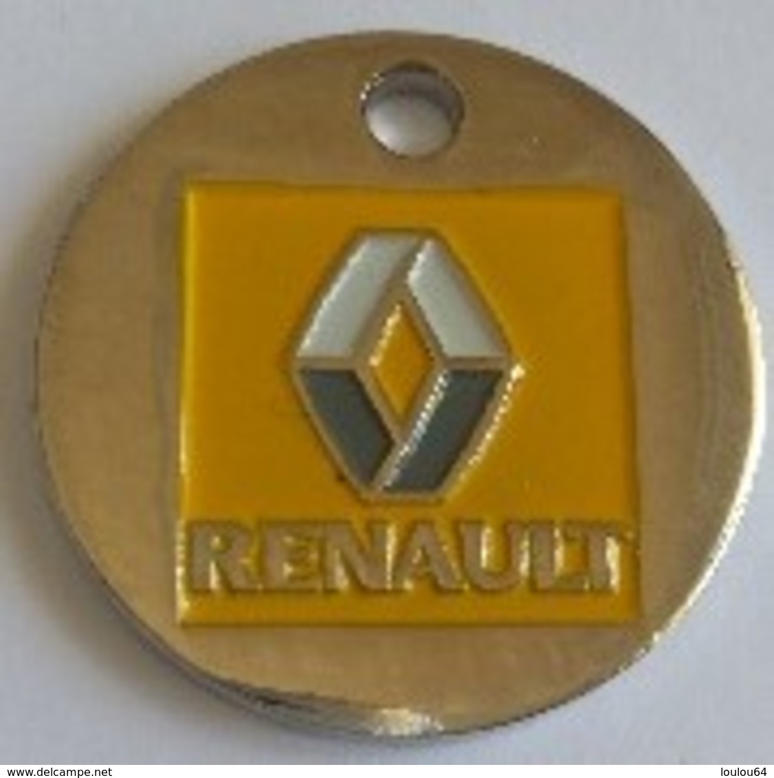 Jeton De Caddie - RENAULT - CAR-BOX - Automobiles - OBERHOFFEN (67) - En Métal - Neuf - - Jetons De Caddies