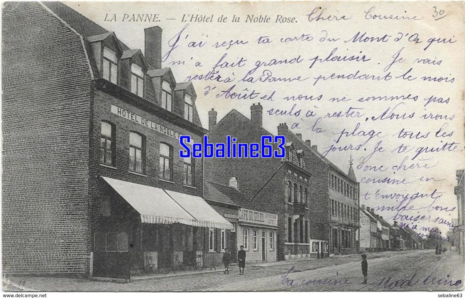 La Panne - L'Hotel De La Noble Rose - 1904 - De Panne