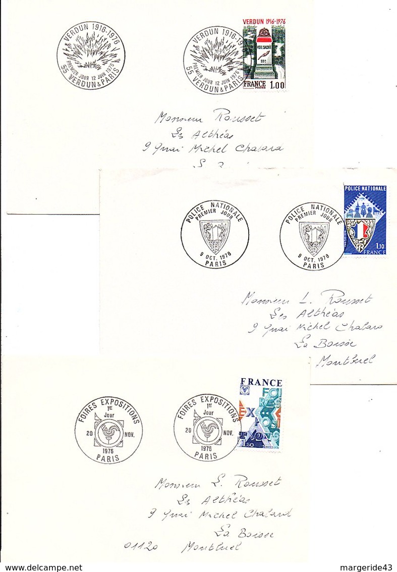 FRANCE LOT DE 21 FDC DIFFERENTES AYANT VOYAGEES.