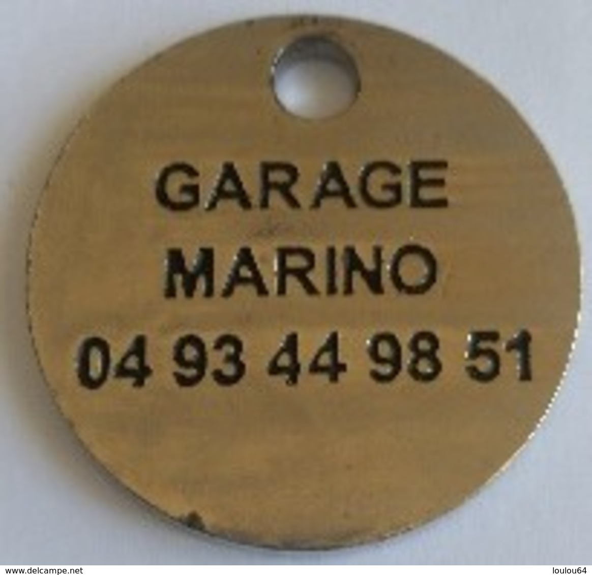 Jeton De Caddie - Automobiles - RENAULT - GARAGE MARINO - NICE (06) - En Métal - - Trolley Token/Shopping Trolley Chip