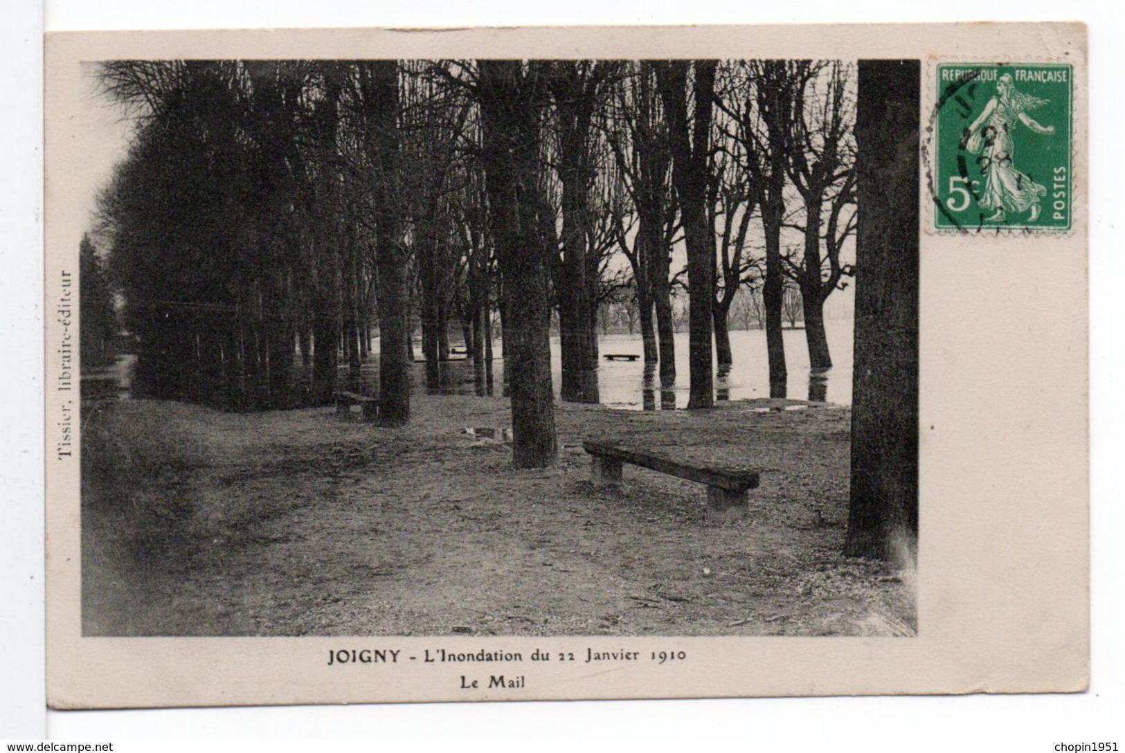 CPA - JOIGNY - L'INONDATION DU 22 JANVIER 1910 - Joigny