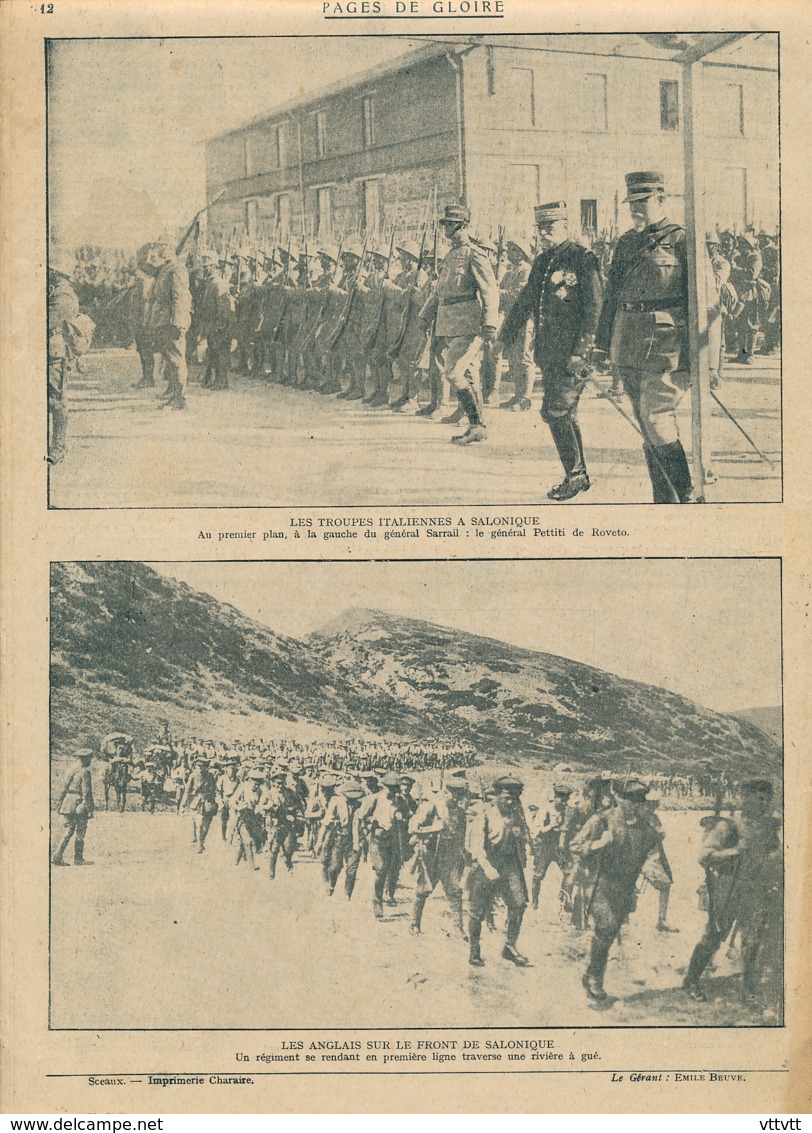 PAGES DE GLOIRE, Revue 12 Pages, N° 95, Dimanche 24 Septembre 1916, Roumanie, La Mecque, Herbécourt, Gorizia, Salonique - 1900 - 1949