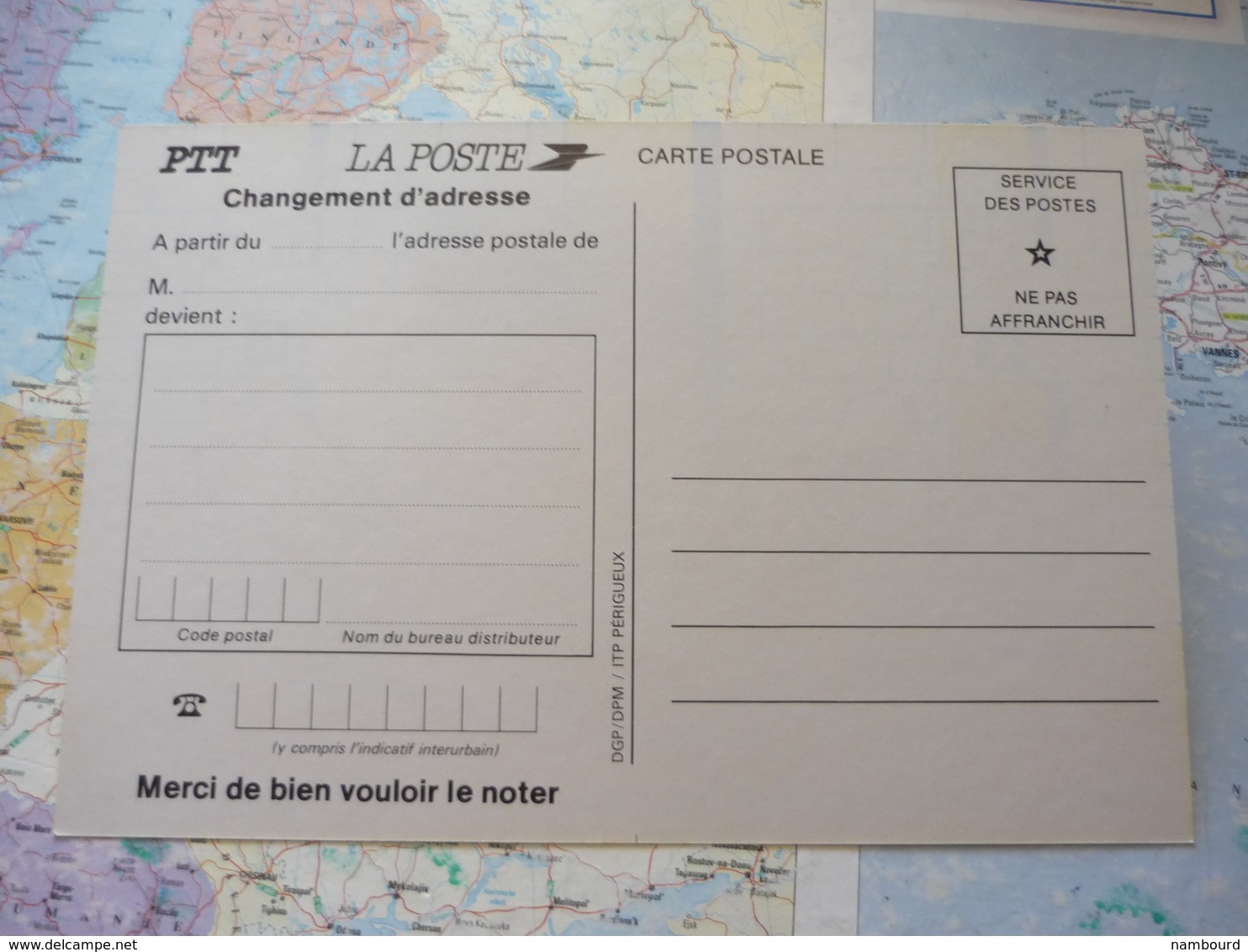 Code Postal / Changement D'adresse / Nouvelle Numérotation Téléphonique 3 Cartes D'avis De La Poste - Poste & Facteurs