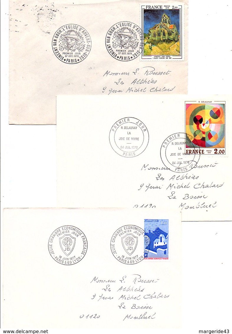 FRANCE LOT DE 21 FDC DIFFERENTES AYANT VOYAGEES. - Vrac (max 999 Timbres)