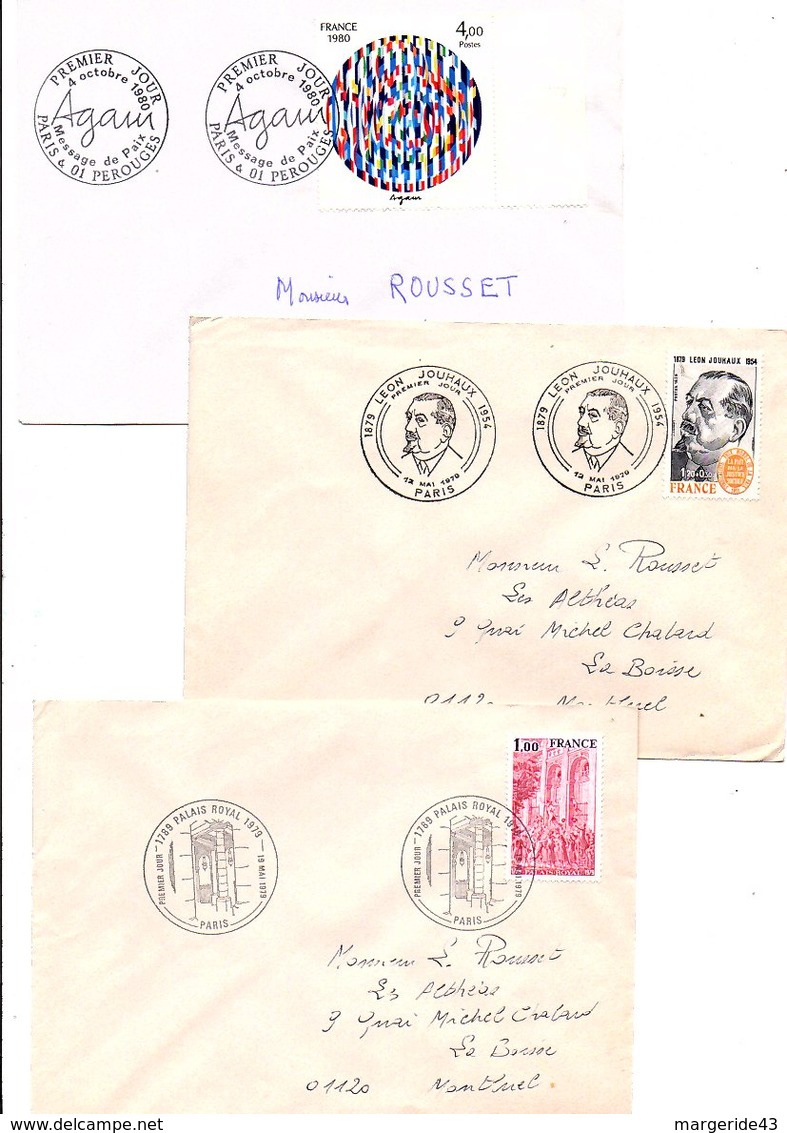 FRANCE LOT DE 21 FDC DIFFERENTES AYANT VOYAGEES. - Vrac (max 999 Timbres)