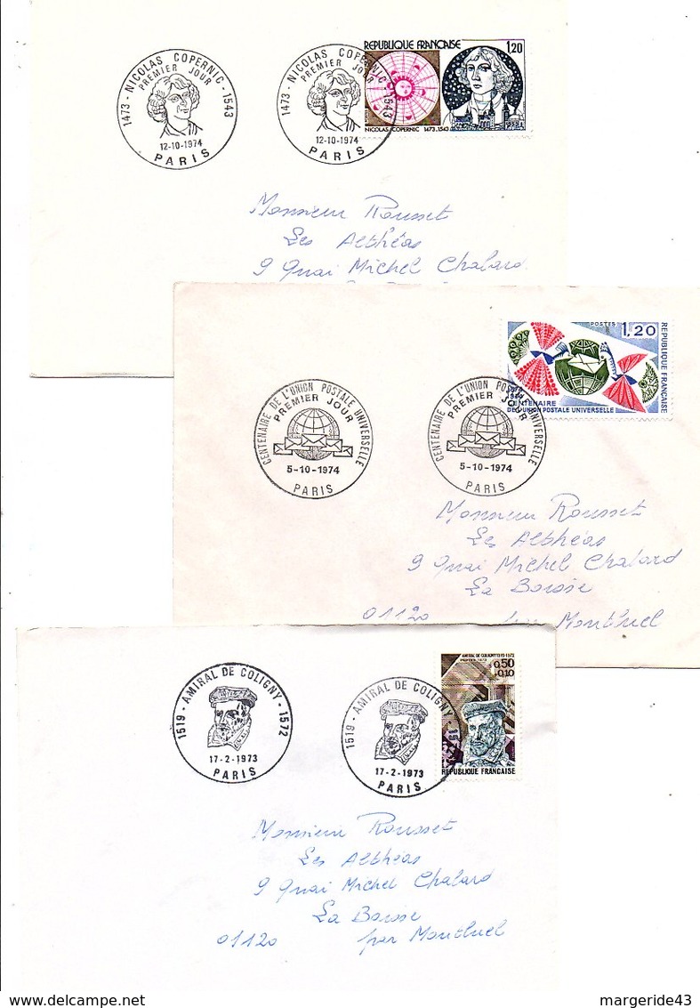 FRANCE LOT DE 21 FDC DIFFERENTES AYANT VOYAGEES. - Lots & Kiloware (mixtures) - Max. 999 Stamps