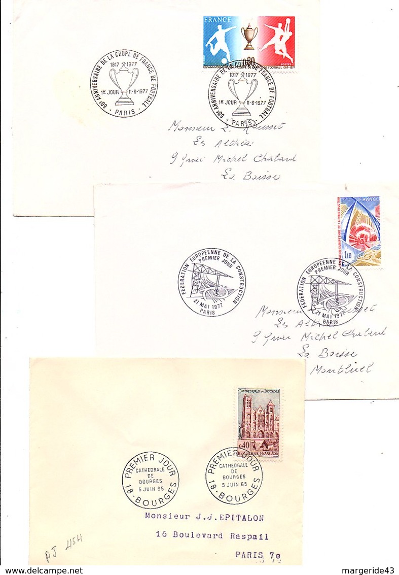 FRANCE LOT DE 21 FDC DIFFERENTES AYANT VOYAGEES. - Alla Rinfusa (max 999 Francobolli)