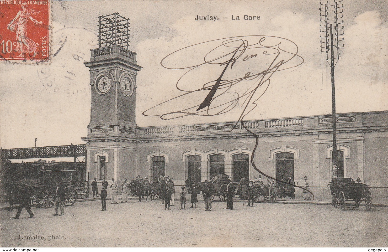 JUVISY SUR ORGE  - La Gare ( En 1907 ) - Juvisy-sur-Orge