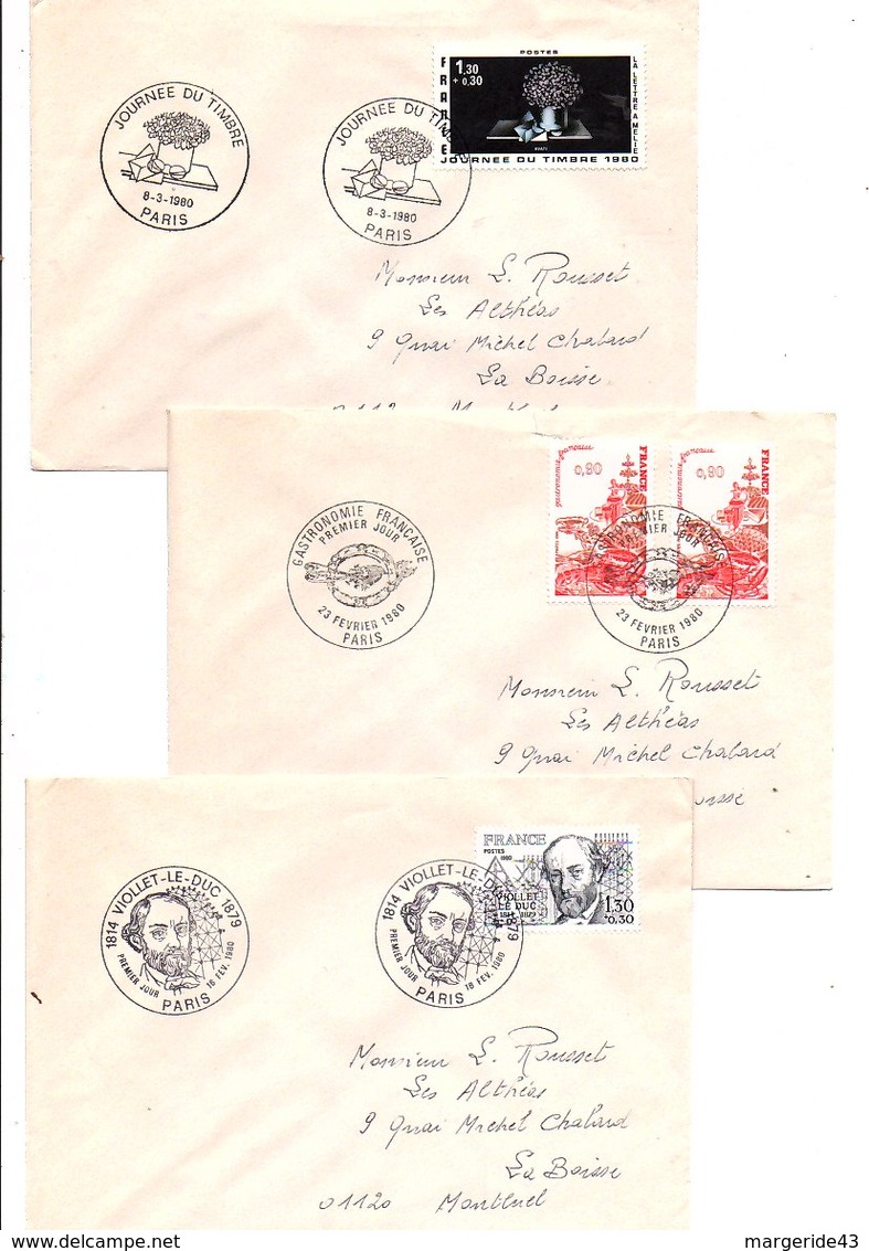 FRANCE LOT DE 21 FDC DIFFERENTES AYANT VOYAGEES. - Vrac (max 999 Timbres)