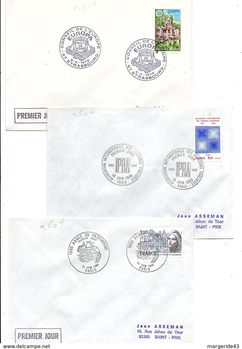 FRANCE LOT DE 21 FDC DIFFERENTES AYANT VOYAGEES. - Vrac (max 999 Timbres)