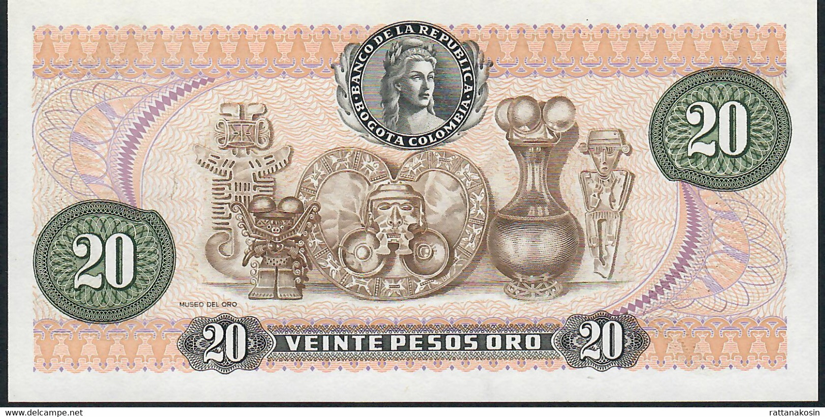 COLOMBIA P409d 20 PESOS 1.1.1983  UNC. - Colombie