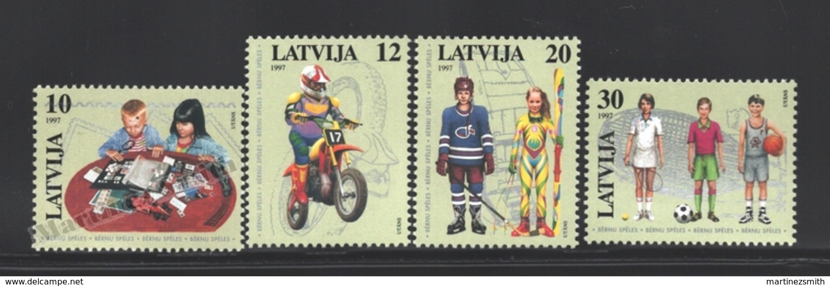 Lettonie – Latvia – Letonia 1997 Yvert 419-22, Childrens Activities - MNH - Lettonia