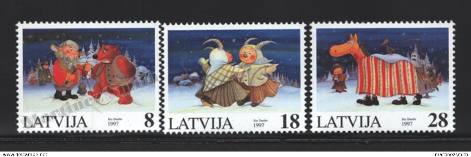 Lettonie – Latvia – Letonia 1997 Yvert 428-30, Christmas - MNH - Letonia