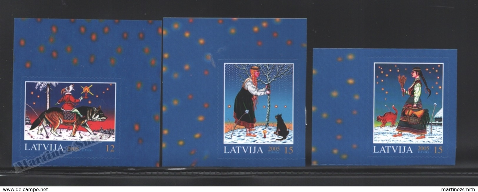 Lettonie – Latvia – Letonia 2005 Yvert 624-26, Christmas - MNH - Lettland