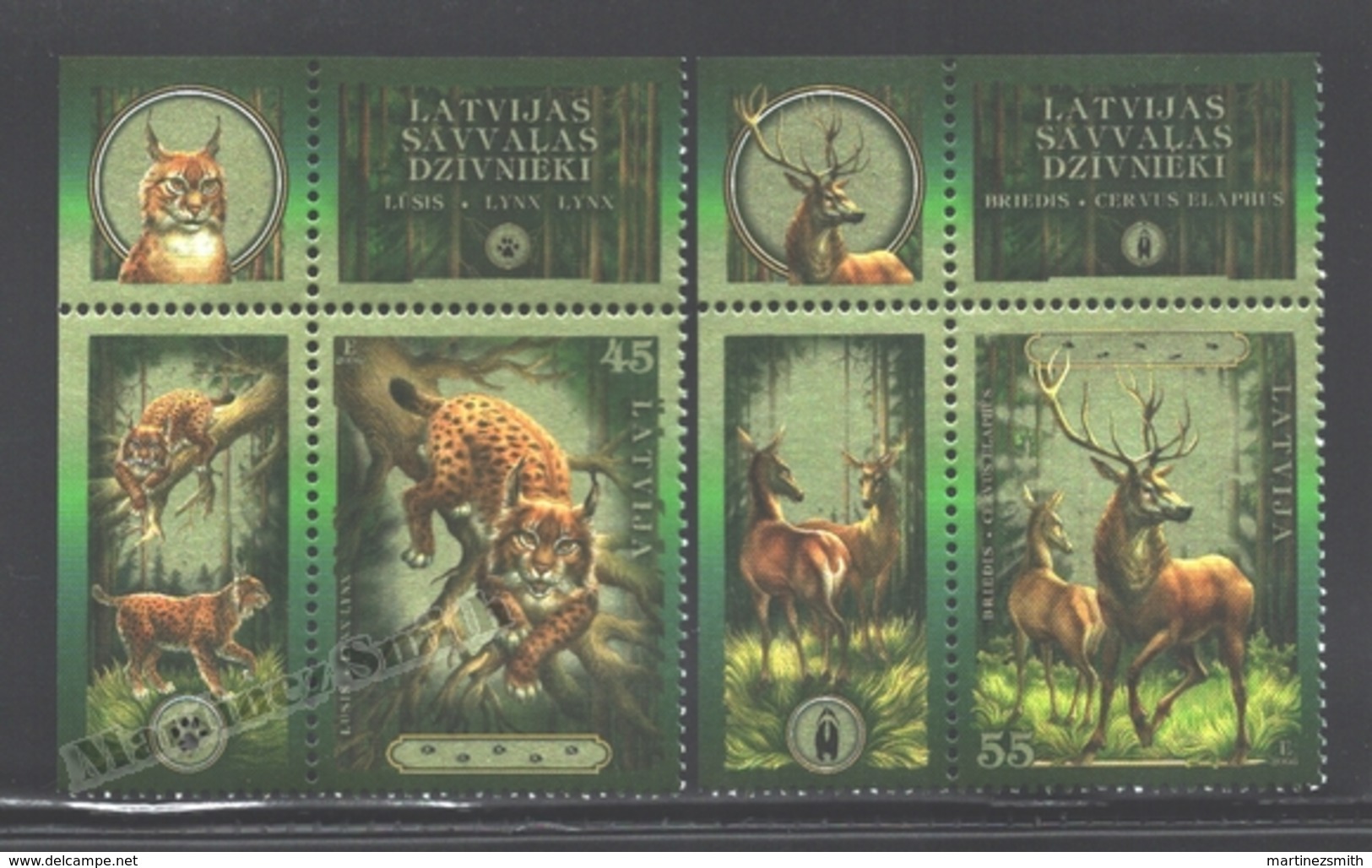 Lettonie – Latvia – Letonia 2006 Yvert 656-57, Wild Latvian Fauna (I) - MNH - Letonia