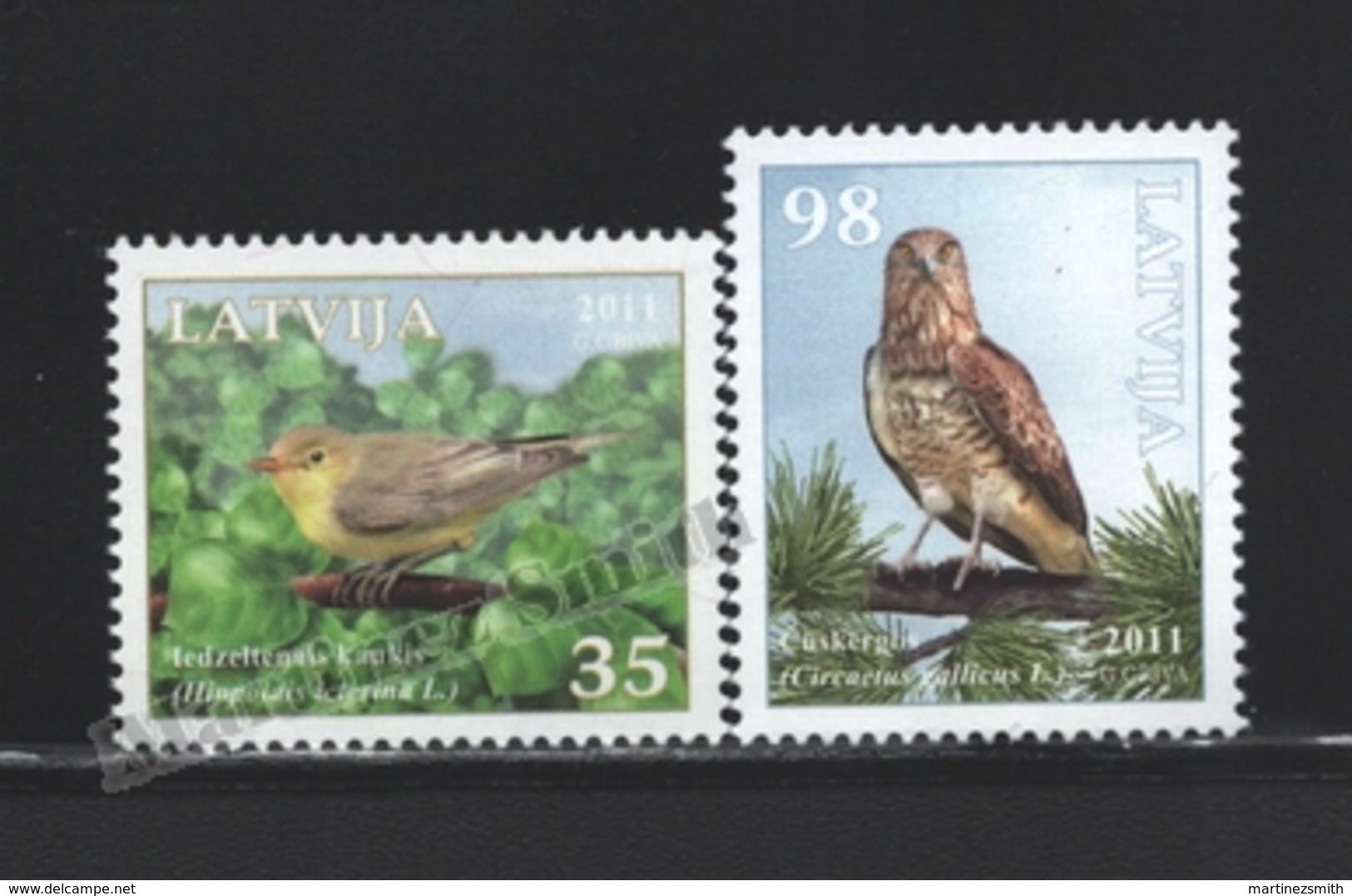 Lettonie – Latvia – Letonia 2011 Yvert 790-91, Fauna, Birds - MNH - Letonia