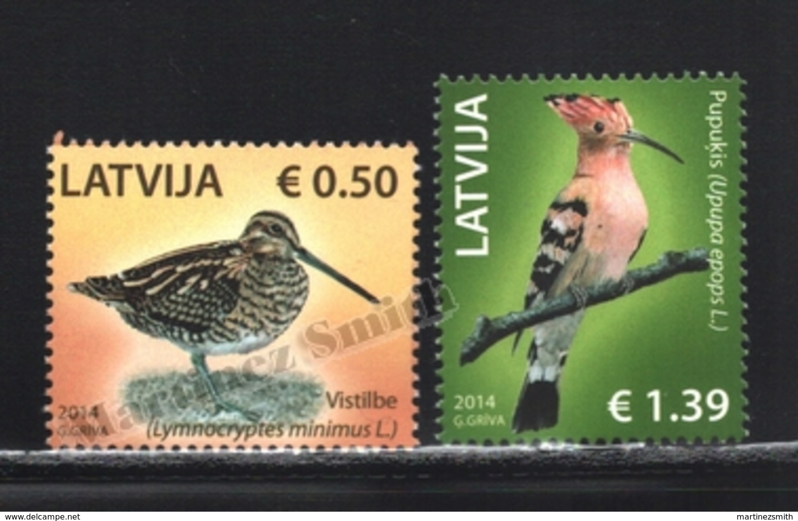 Lettonie – Latvia – Letonia 2014 Yvert 882-83, Fauna, Birds - MNH - Letonia