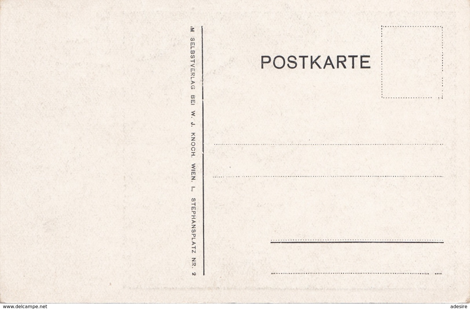 HEILIGENSTADT (Wien), Der Alte Parkplatz, Künstlerkarte Um 1920 - Grinzing