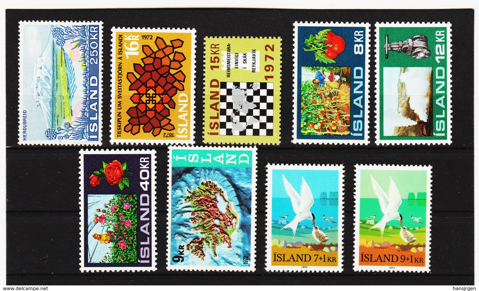 POL1817 ISLAND 1972  Michl 460 + 463/70 Postfrisch SIEHE ABBILDUNG - Ungebraucht