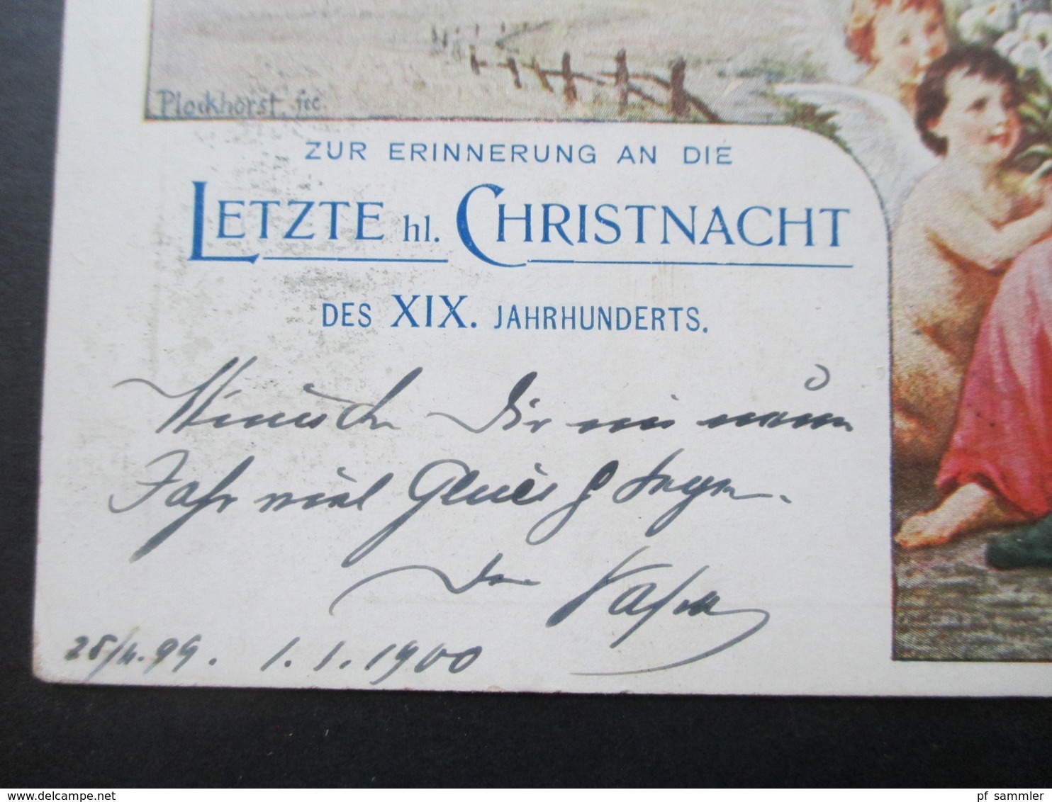 Levante 1899 Letzte Christnacht Des XIX Jhd. Stempel Jerusalem Oesterreichische Post Und Betlehem 24.XII.99 Nach Dresden - Eastern Austria