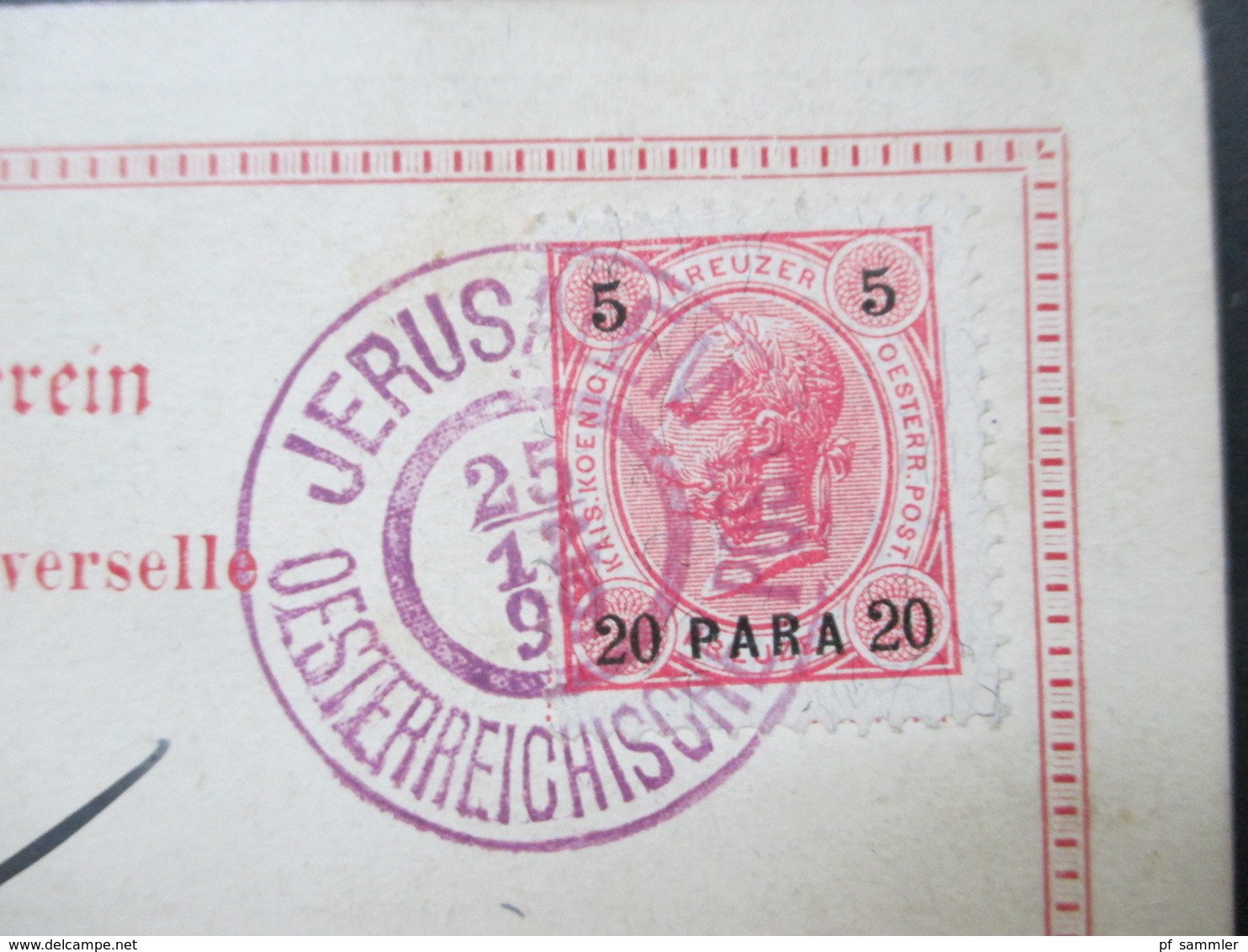 Levante 1899 Letzte Christnacht Des XIX Jhd. Stempel Jerusalem Oesterreichische Post Und Betlehem 24.XII.99 Nach Dresden - Oriente Austriaco