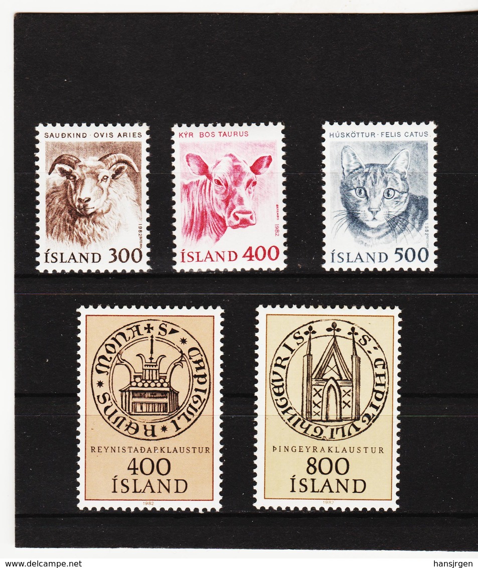 POL1819 ISLAND 1982  Michl 580/82 + 588/89 Postfrisch SIEHE ABBILDUNG - Ungebraucht