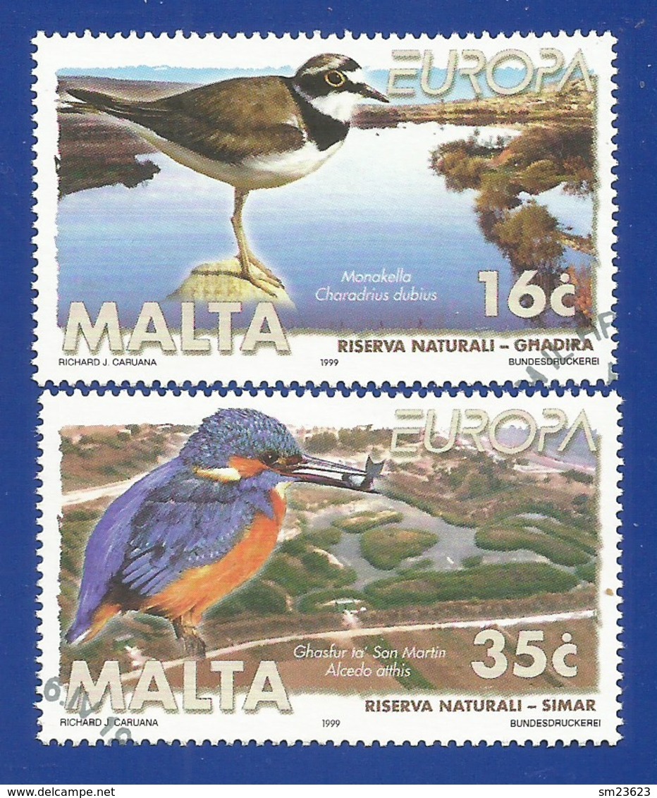 Malta 1999 Mi.Nr. 1065 / 1066 , EUROPA CEPT Natur- Und Nationalparks - Gestempelt / Fine Used / (o) - 1999