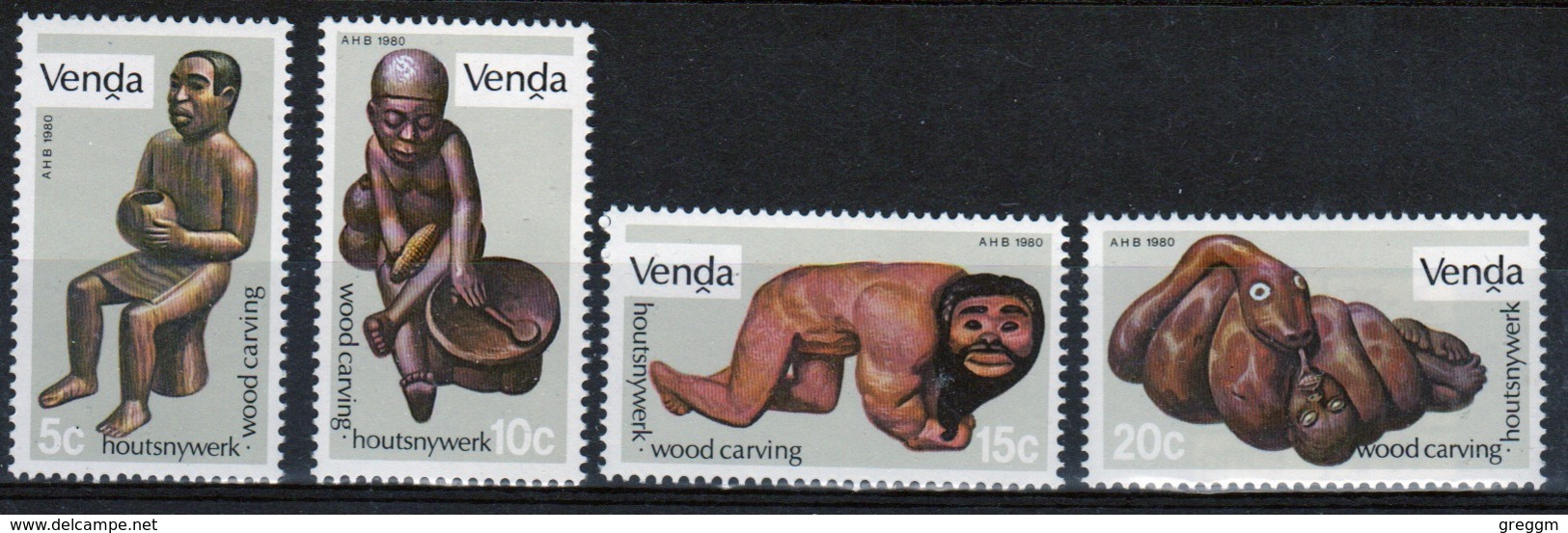 Venda 1980 Complete Set Of Stamps Celebrating Wood Carving. - Venda