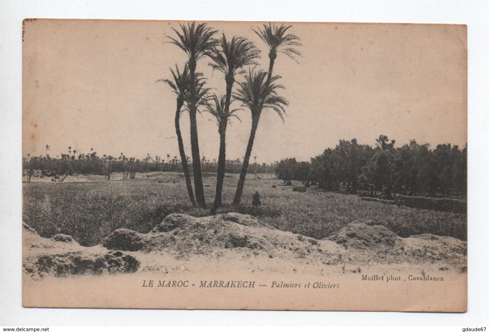 1913 - CARTE MILITAIRE De MARRAKECH Avec CACHET "TROUPES DEBARQUEES AU MAROC" - Military Postmarks From 1900 (out Of Wars Periods)