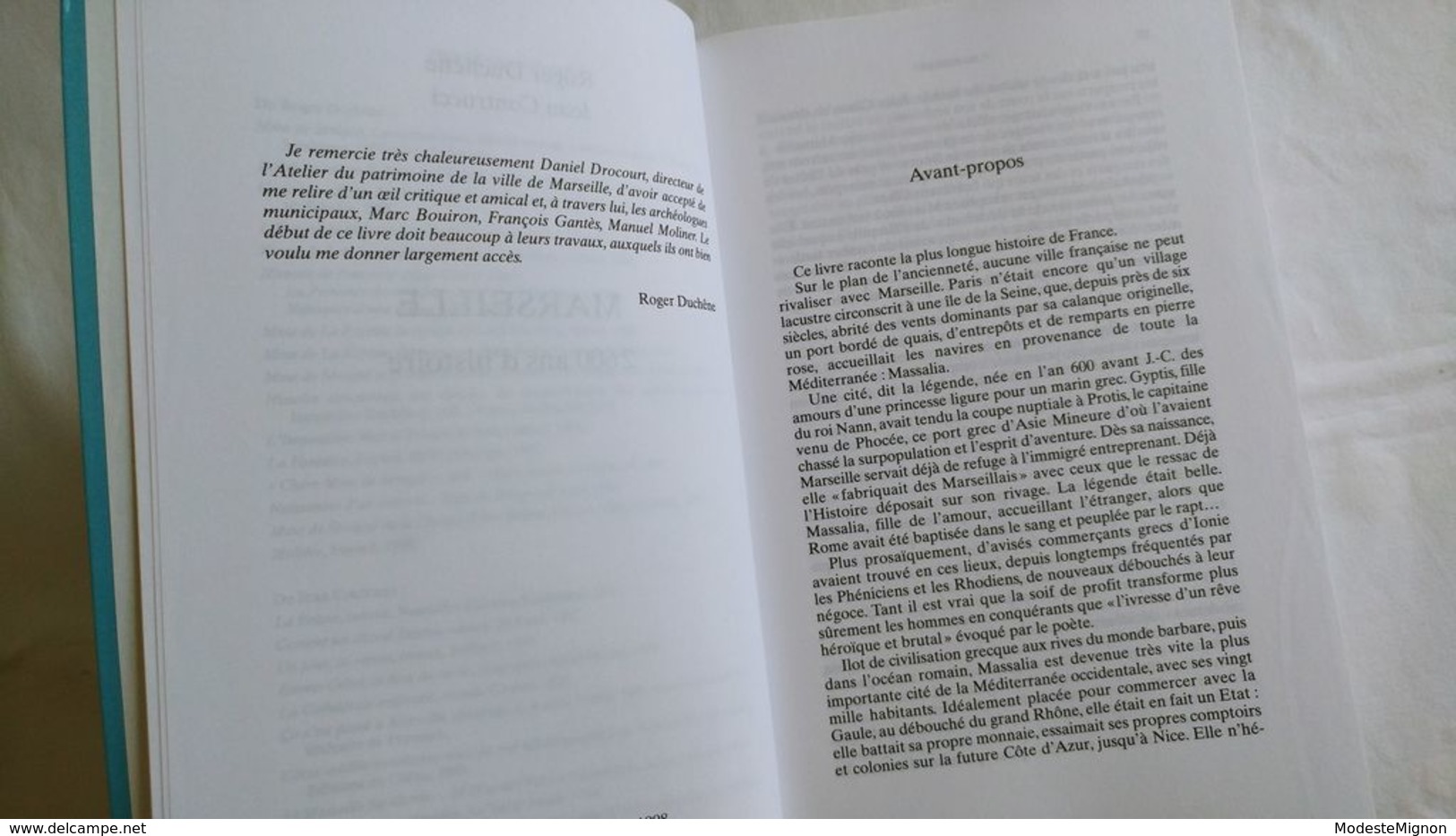 Marseille. 2600 Ans D'histoire Par Jean Contrucci Et Roger Duchêne Aux éditions Fayard - Provence - Alpes-du-Sud