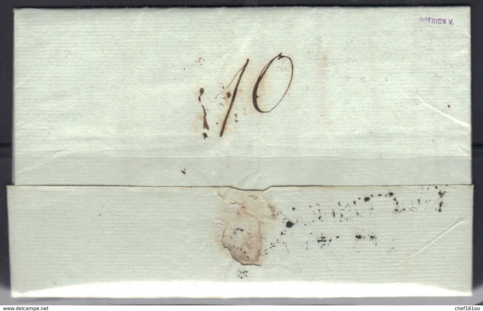 Confolens : Lenain N°3 + "porpay" Manuscrit Sur LAC, 1781, Signée V. Pothion. - 1701-1800: Précurseurs XVIII