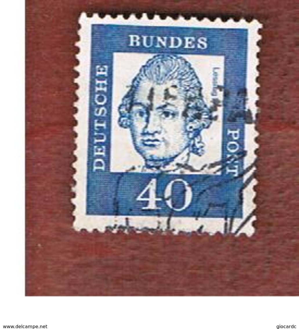 GERMANIA (GERMANY) - SG 1269 - 1961 FAMOUS GERMANS: G.E. LESSING, POET (WITH NUMBER AT BACK)  - USED° - Usados