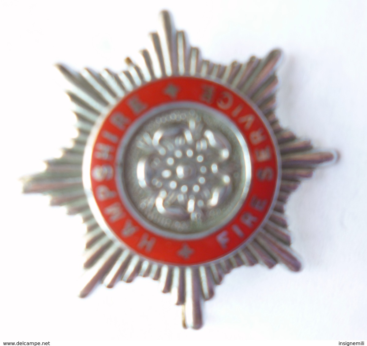 INSIGNE DE SAPEURS POMPIERS ANGLAIS - HAMPSHIRE FIRE SERVICE - Pompiers