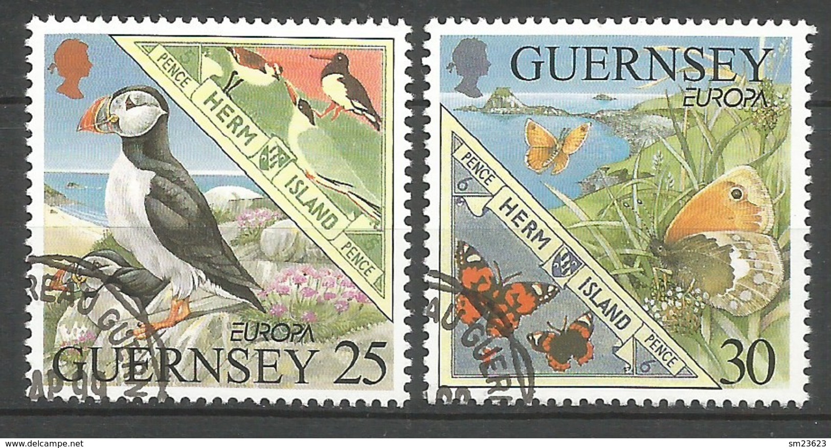 Guernsey 1999  Mi.Nr. 809 / 810 , EUROPA CEPT - Natur- Und Nationalparks - Gestempelt / Fine Used / (o) - 1999