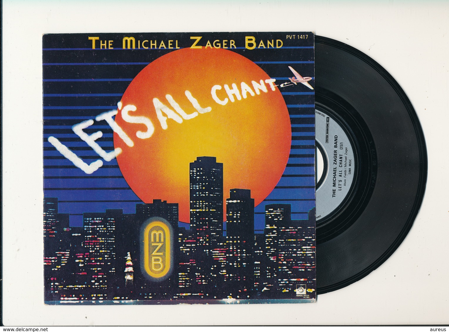 THE MICHAEL ZAGER BAND " LET'S ALL CHANT" Disque PRIVATE STOCK1977  TRES BON ETAT - Rock