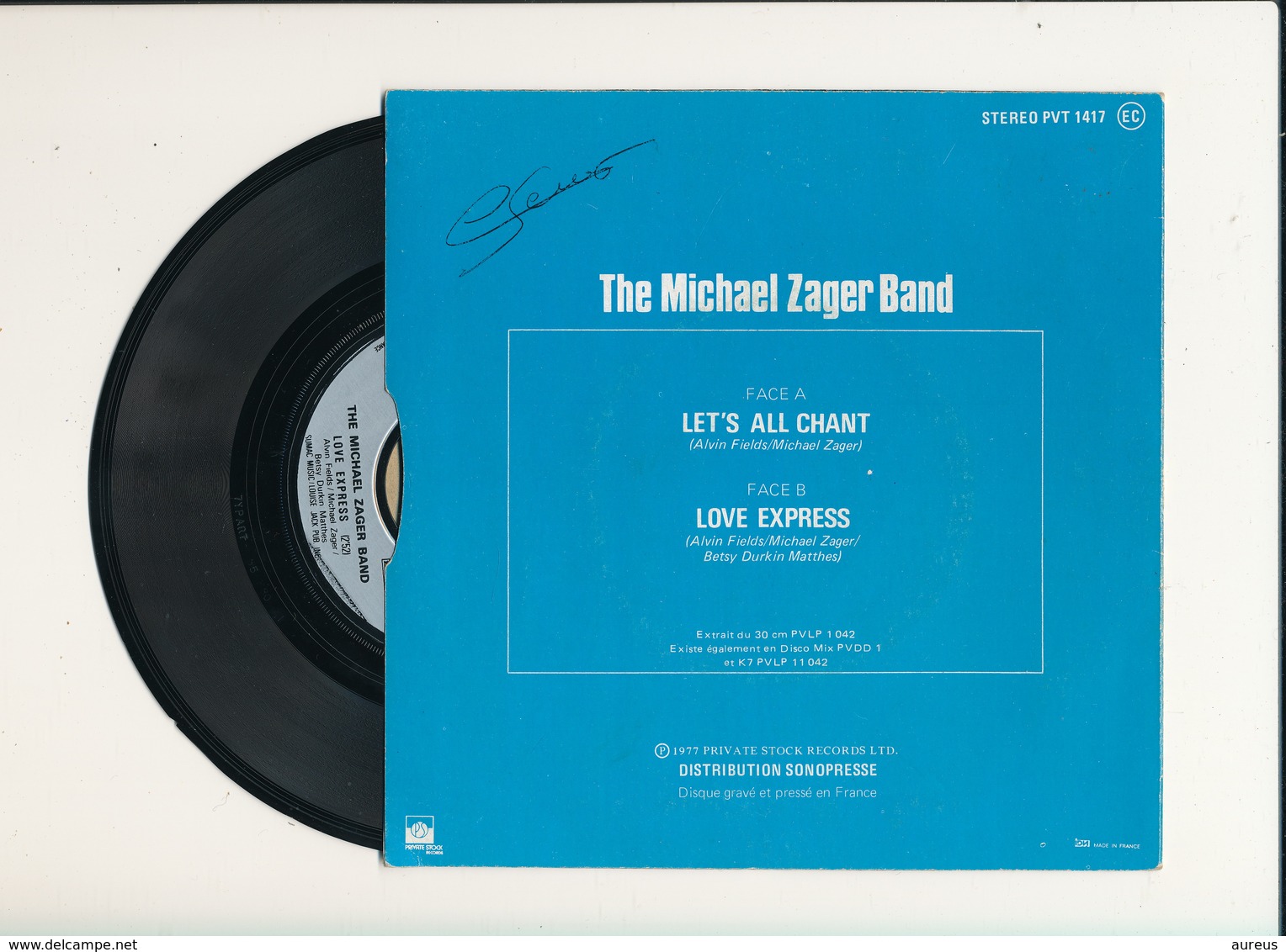 THE MICHAEL ZAGER BAND " LET'S ALL CHANT" Disque PRIVATE STOCK1977  TRES BON ETAT - Rock