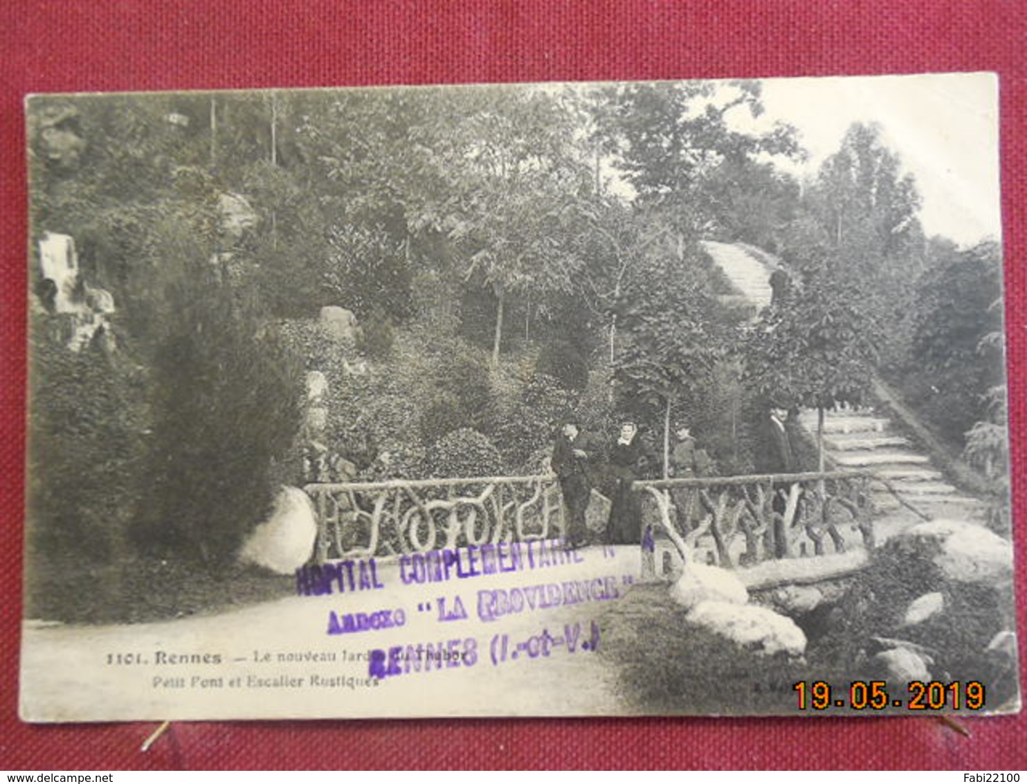 CPA - Rennes - Le Nouveau Jardin Du Thabor - Petit Pont Et Escalier Rustique - Rennes