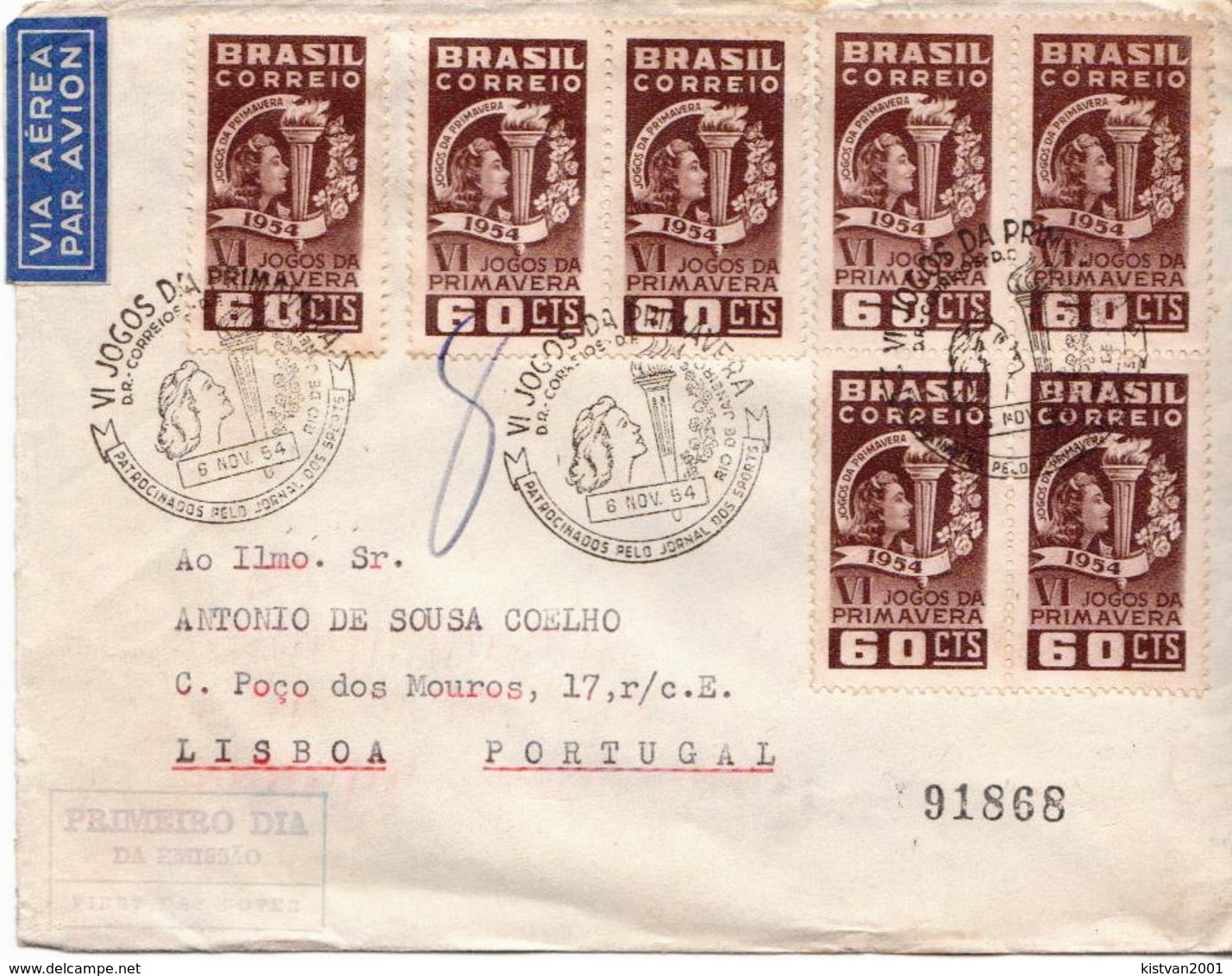 Postal History Cover: Brazil Stamps On Cover - Other & Unclassified