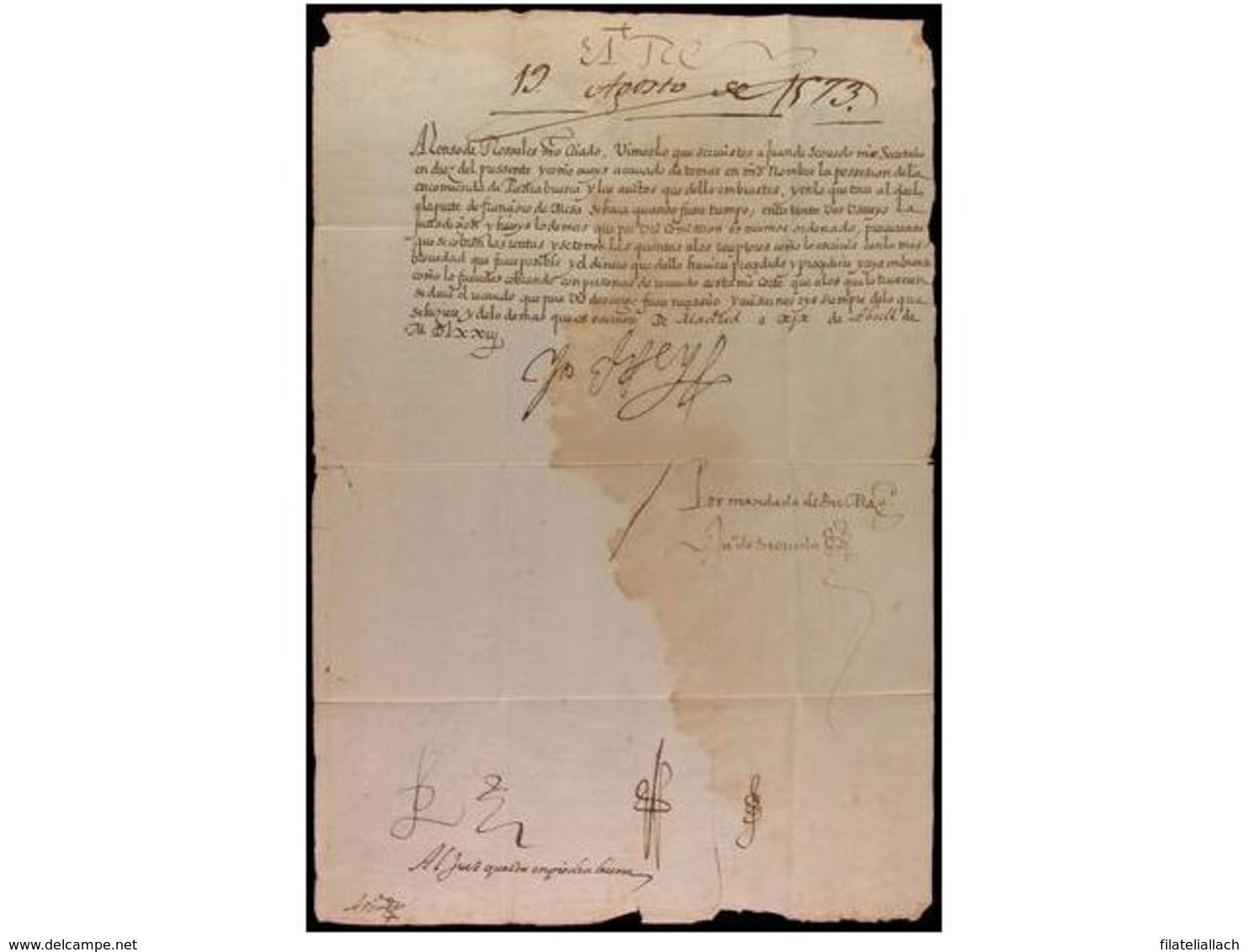 SPAIN. OLD DOCUMENTS - Other & Unclassified