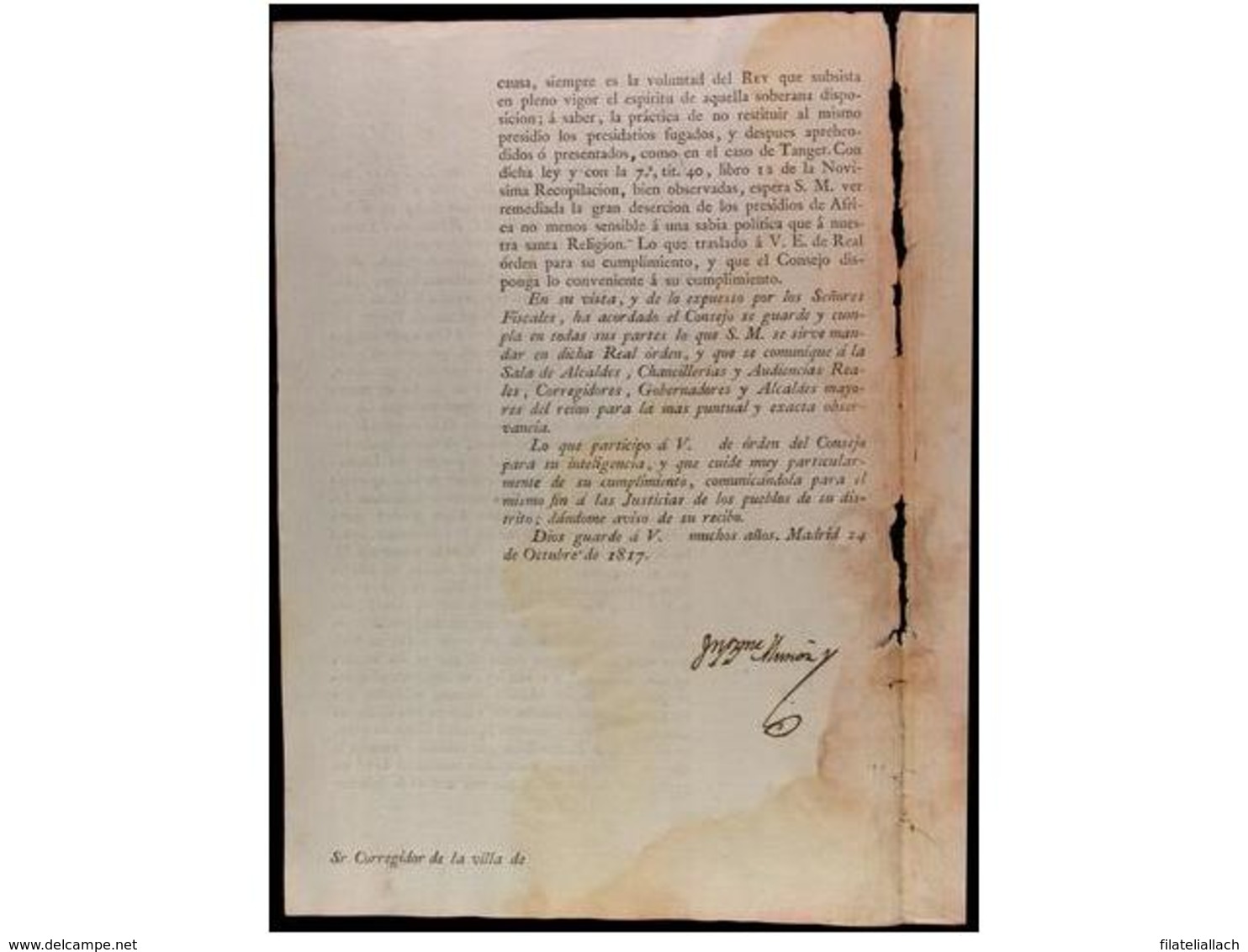 SPAIN. OLD DOCUMENTS - Other & Unclassified