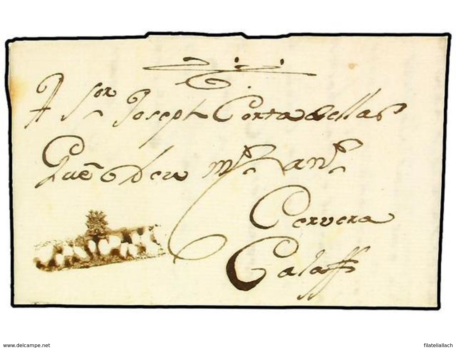 SPAIN: PREPHILATELIC MARKS  DP05 CATALUÑA - ...-1850 Voorfilatelie