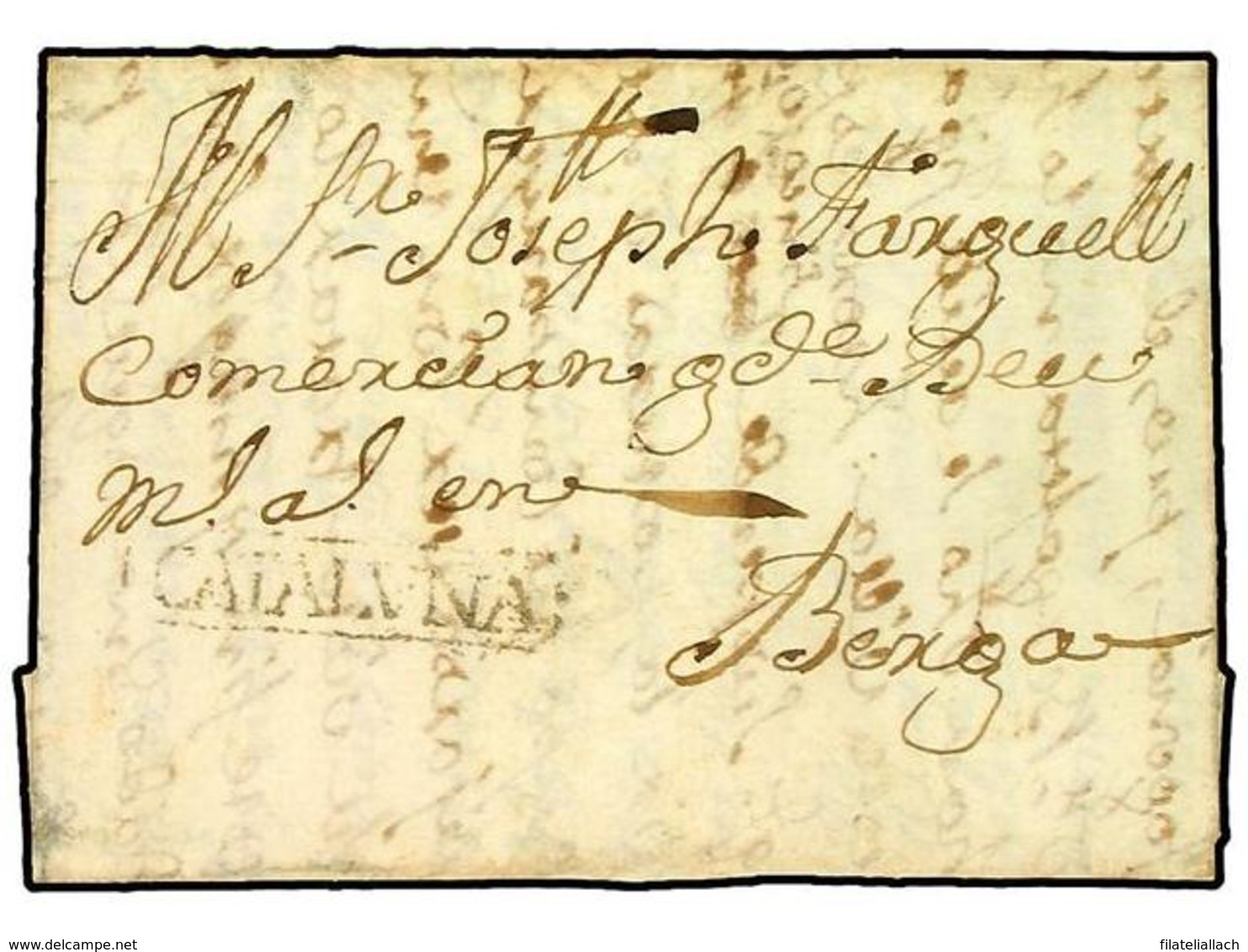 SPAIN: PREPHILATELIC MARKS  DP05 CATALUÑA - ...-1850 Voorfilatelie