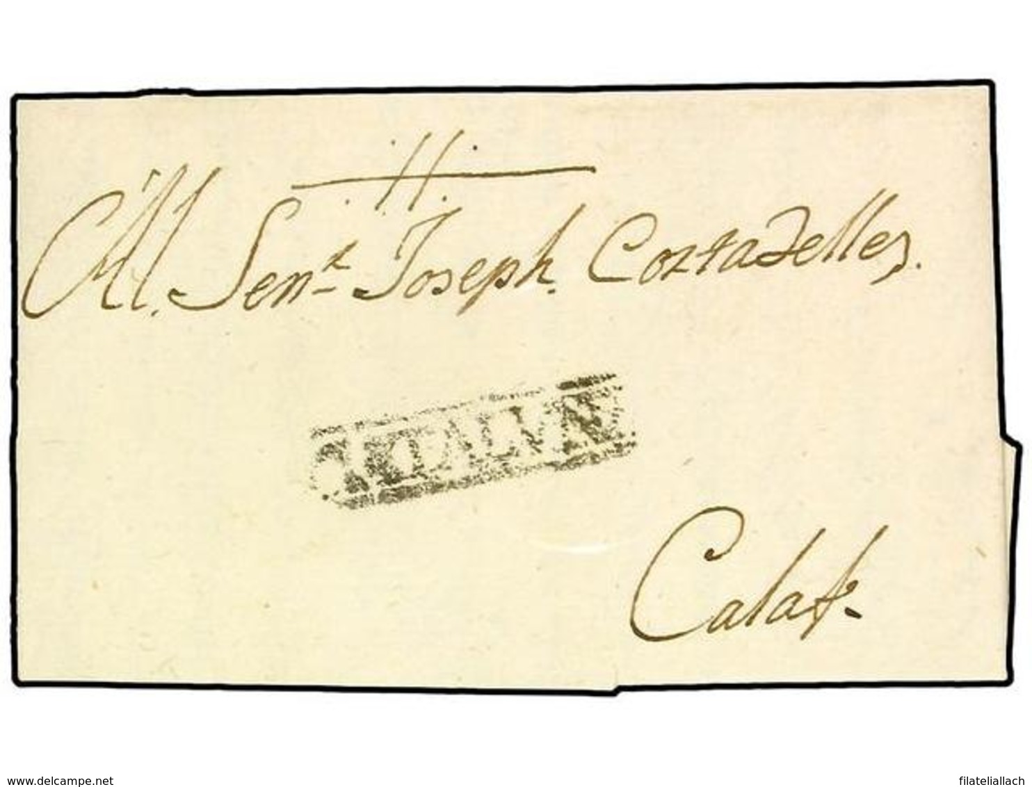 SPAIN: PREPHILATELIC MARKS  DP05 CATALUÑA - ...-1850 Voorfilatelie