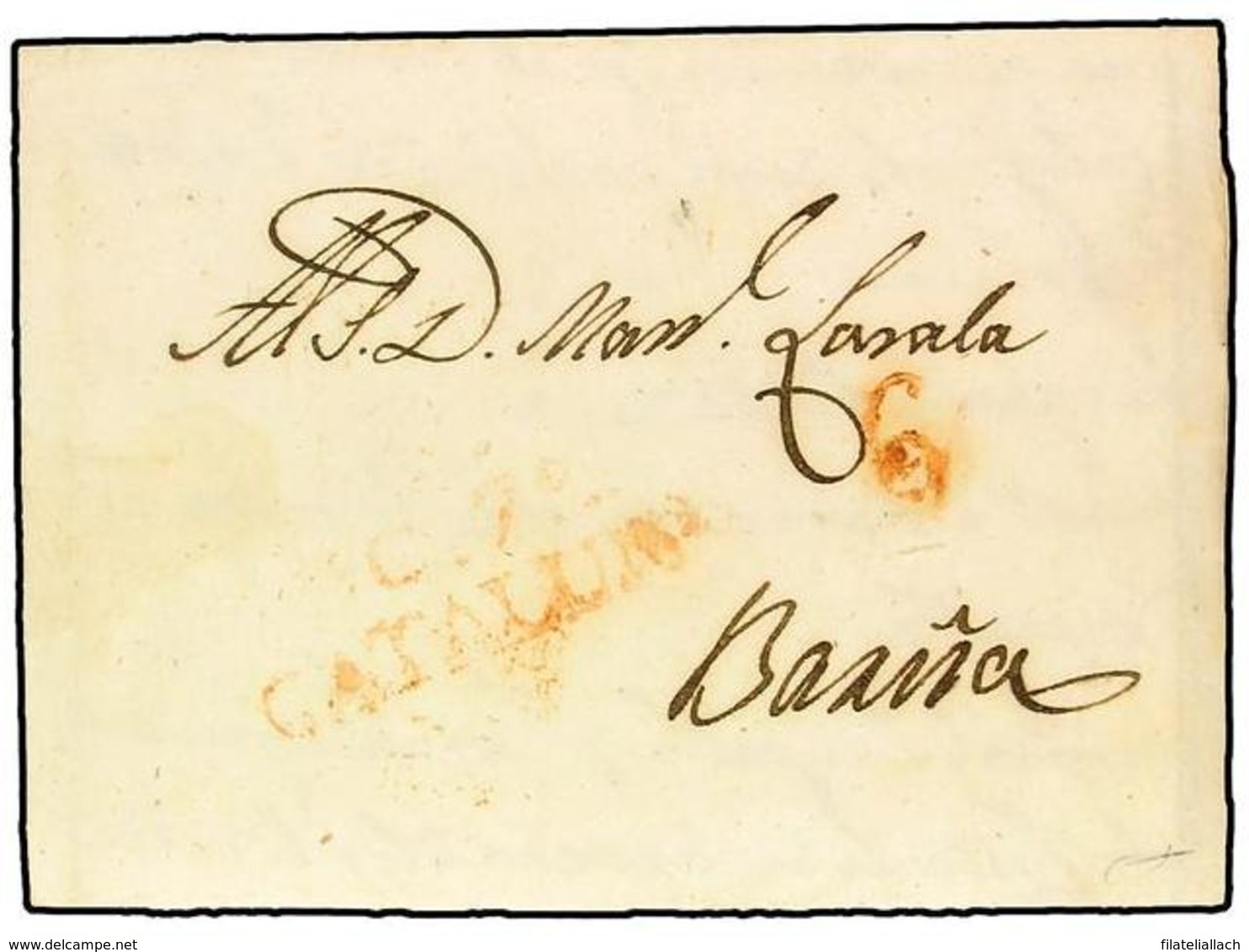 SPAIN: PREPHILATELIC MARKS  DP05 CATALUÑA - ...-1850 Voorfilatelie